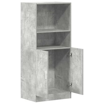 Keukenkast 57x41,5x131,5 cm bewerkt hout betongrijs 5