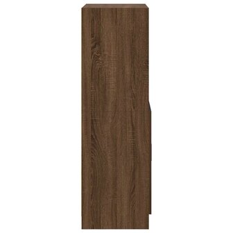 Keukenkast 57x41,5x131,5 cm bewerkt hout bruin eikenkleurig 6