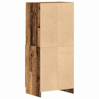 Keukenkast 57x41,5x131,5 cm bewerkt hout oud houtkleurig 7