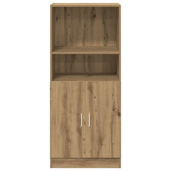 Keukenkast 57x41,5x131,5 cm bewerkt hout artisanaal eiken 4