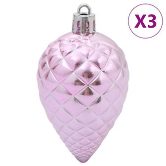 Kerstballen 98 st &Oslash;3/4/6 cm roze 8