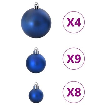 Kerstballen 98 st &Oslash;3/4/6 cm blauw 4