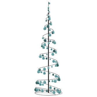 Kerstboom lichtkegel met kerstballen 120 LED&amp;apos;s warmwitte 180 cm 4