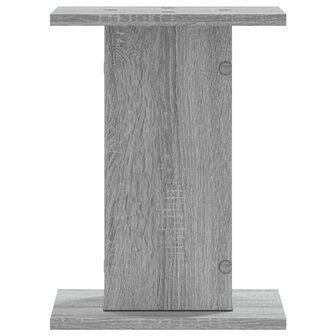 Speakerstandaards 2 st 30x30x40 cm bewerkt hout grijs sonoma 4