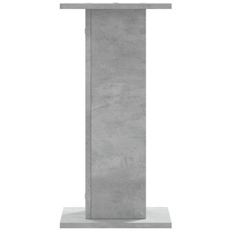 Speakerstandaards 2 st 30x30x60 cm bewerkt hout betongrijs 4