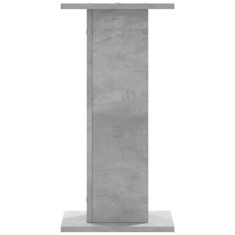 Speakerstandaards 2 st 30x30x60 cm bewerkt hout betongrijs 5