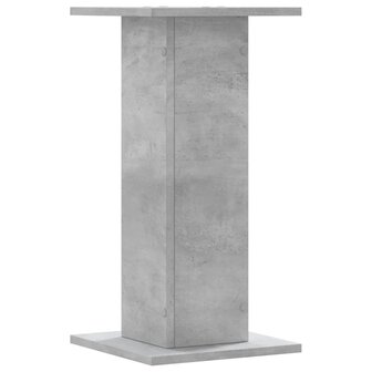 Speakerstandaards 2 st 30x30x60 cm bewerkt hout betongrijs 6