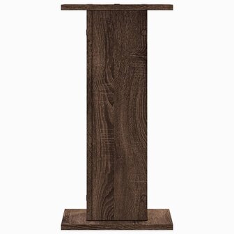 Speakerstandaards 2 st 30x30x60 cm bewerkt hout bruin eiken 4