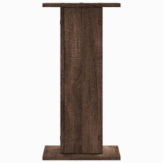 Speakerstandaards 2 st 30x30x60 cm bewerkt hout bruin eiken 5