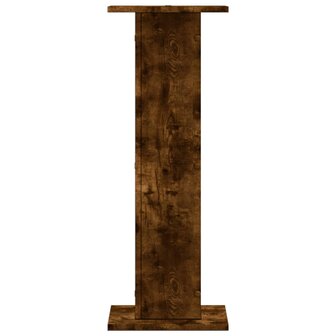 Speakerstandaards 2 st 30x30x80 cm bewerkt hout gerookt eiken 4