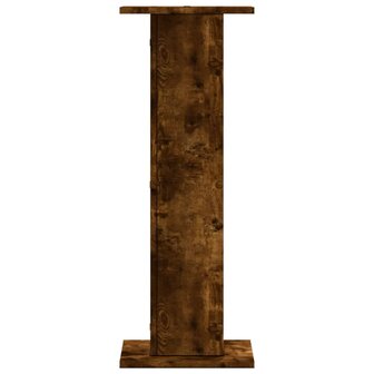 Speakerstandaards 2 st 30x30x80 cm bewerkt hout gerookt eiken 5