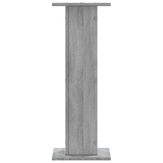 Speakerstandaards 2 st 30x30x80 cm bewerkt hout grijs sonoma 4