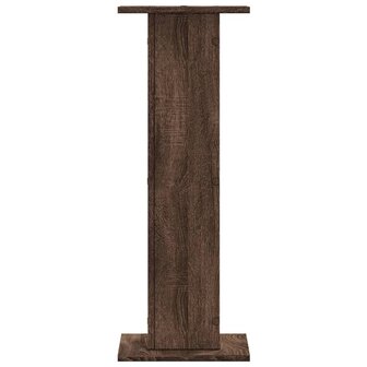 Speakerstandaards 2 st 30x30x80 cm bewerkt hout bruin eiken 5