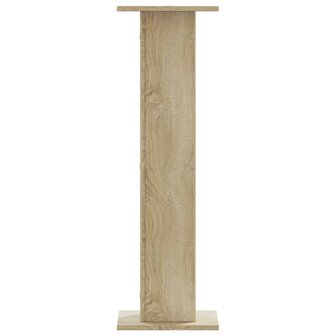 Speakerstandaards 2 st 30x30x95 cm bewerkt hout sonoma eiken 4