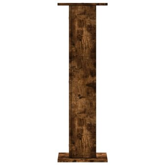 Speakerstandaards 2 st 30x30x95 cm bewerkt hout gerookt eiken 5