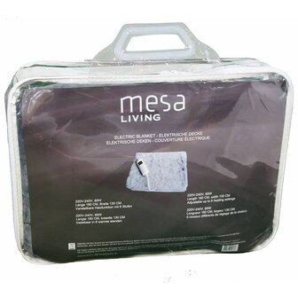 MESA LIVING Elektrische deken 180x130 cm grijs 804.080 5