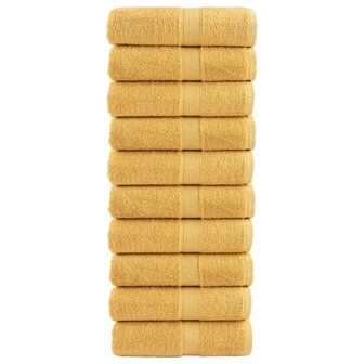 Gastendoekjes SOLUND 10 st 600 g/m&sup2; 30x30 cm goudkleurig 1