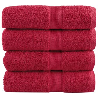 Gastendoekjes SOLUND 4 st 600 g/m&sup2; 30x30 cm rood 1