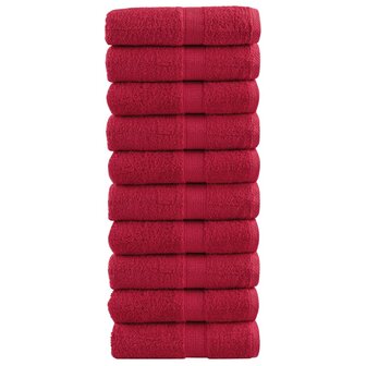 Gastendoekjes SOLUND 10 st 600 g/m&sup2; 30x30 cm rood 1