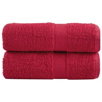 Gastendoekjes SOLUND 2 st 600 g/m&sup2; 30x50 cm rood 1