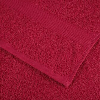 Handdoeken SOLUND 10 st 600 g/m&sup2; 50x100 cm rood 6