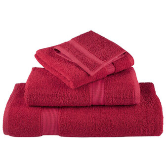 8-delige Handdoekenset SOLUND 600 g/m&sup2; rood 4