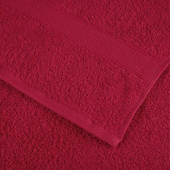 6-delige Handdoekenset SOLUND 600 g/m&sup2; rood 5