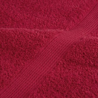 6-delige Handdoekenset SOLUND 600 g/m&sup2; rood 6