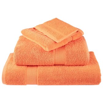 12-delige Handdoekenset SOLUND 600 g/m&sup2; oranje 4