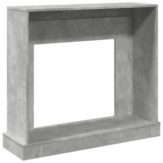 Haardombouw 100x30x87,5 cm bewerkt hout betongrijs 6