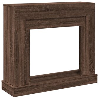 Haardombouw 100x30x87,5 cm bewerkt hout bruin eikenkleurig 2