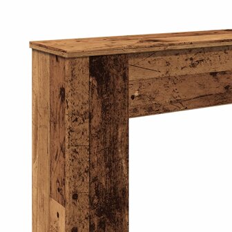 Haardombouw 100x20x100 cm bewerkt hout oud houtkleurig 7