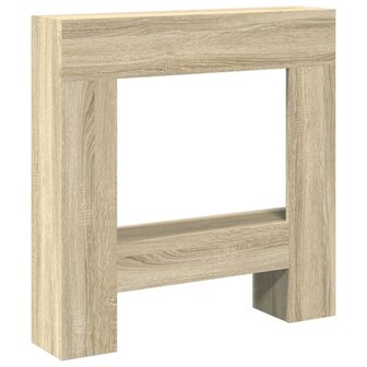 Haardombouw 81x18x82 cm bewerkt hout sonoma eikenkleurig 2