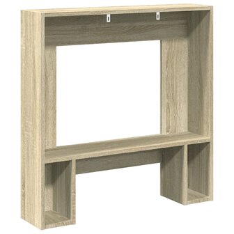 Haardombouw 81x18x82 cm bewerkt hout sonoma eikenkleurig 6