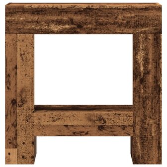 Haardombouw 81x18x82 cm bewerkt hout oud houtkleurig 4