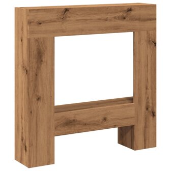 Haardombouw 81x18x82 cm bewerkt hout artisanaal eikenkleurig 2