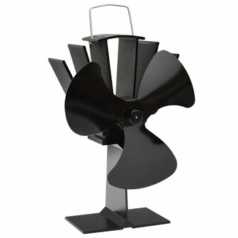 Kachelventilator met 3 vinnen zwart 1