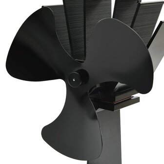 Kachelventilator met 3 vinnen zwart 6