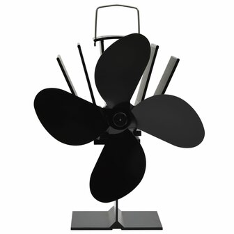 Kachelventilator met 4 vinnen zwart 3