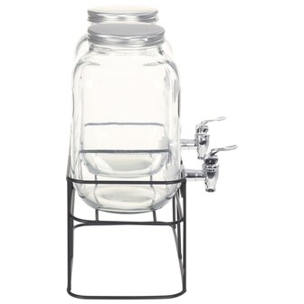 Drankdispensers 2 st met standaard 2 x 4 L glas  4