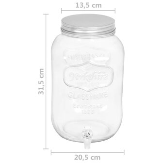 Drankdispenser 8050 ml glas 10