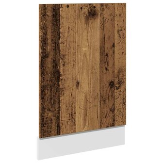 Vaatwasserpaneel 45x3x67 cm bewerkt hout oud houtkleurig 2