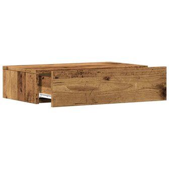 Tv-meubels met LED-verlichting 2 st 60x35x15,5 cm oud hout 7