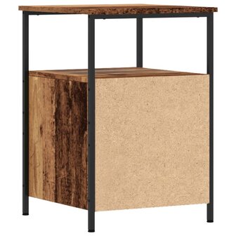 Nachtkastjes 2 st 34x35,5x50 cm bewerkt hout oud houtkleurig 7