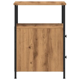 Nachtkastjes 2 st 34x35,5x50 cm bewerkt hout artisanaal eiken 6