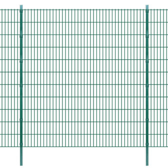 Schuttingpalen 20 st 280 cm gegalvaniseerd staal groen 2