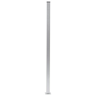 Schuttingpalen 3 st 185 cm aluminium 2