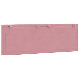 Hoofdbordkussen 120 cm fluweel roze 7