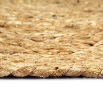 Placemats 4 st rond 38 cm jute natuurlijk 4