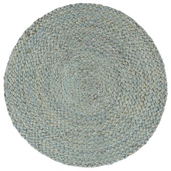 Placemats 4 st rond 38 cm jute olijfgroen 2